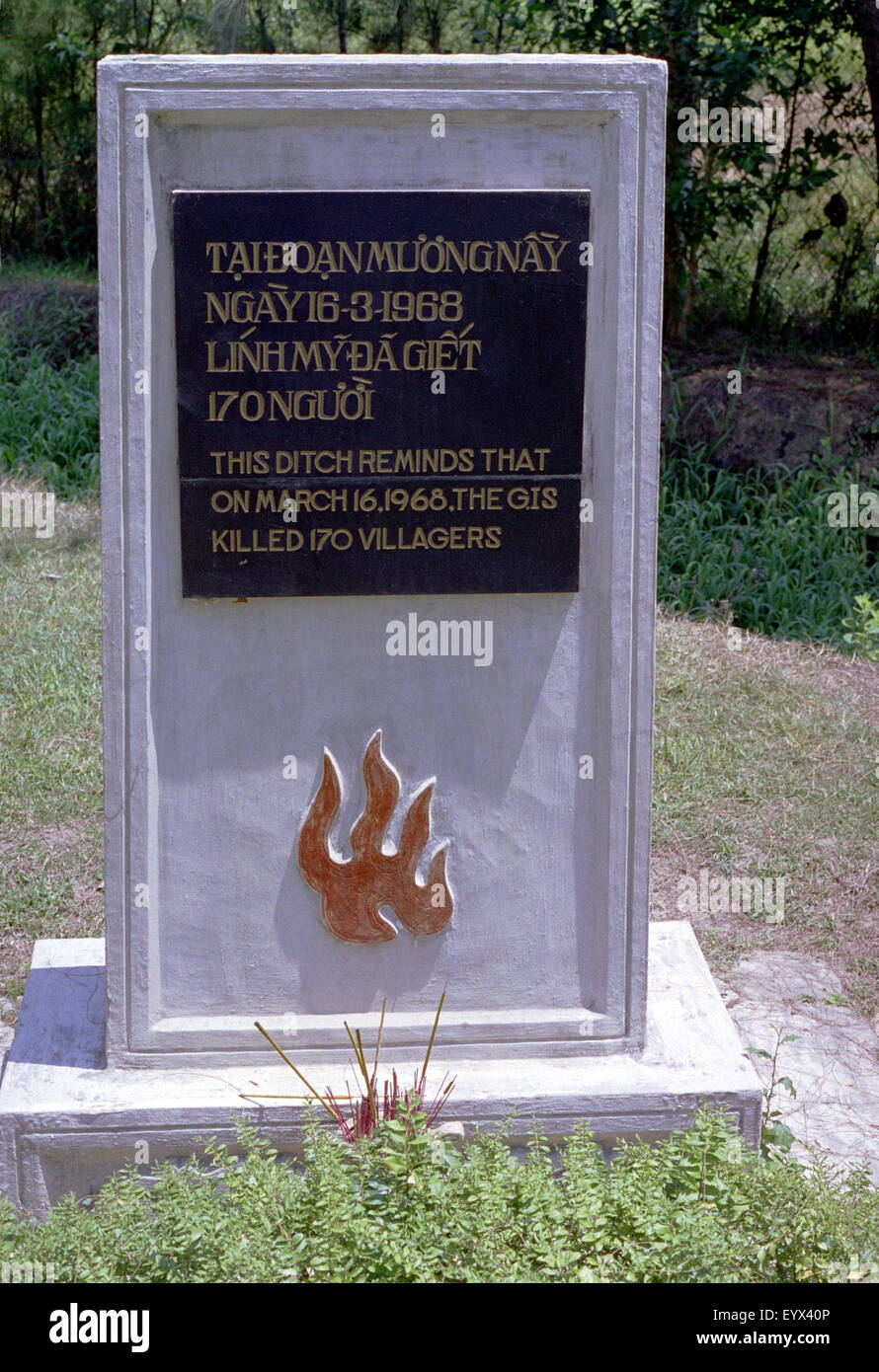 Denkmal in My Lai Massaker Website Vietnam Brian Mcguire Stockfoto