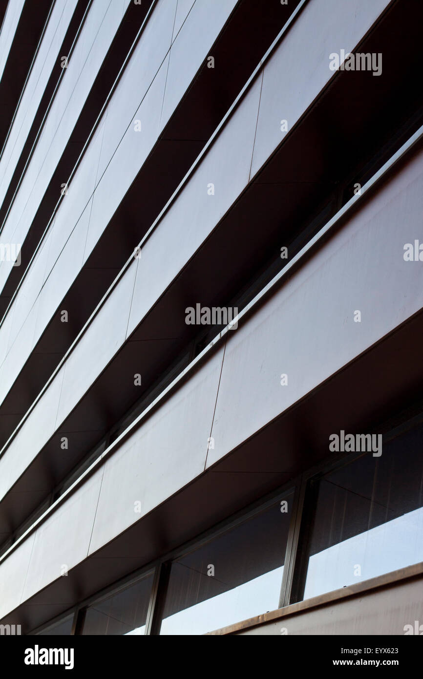 Fassade des nationalen Forum für Musik, Gebäude in Wroclaw/Breslau, Polen Stockfoto
