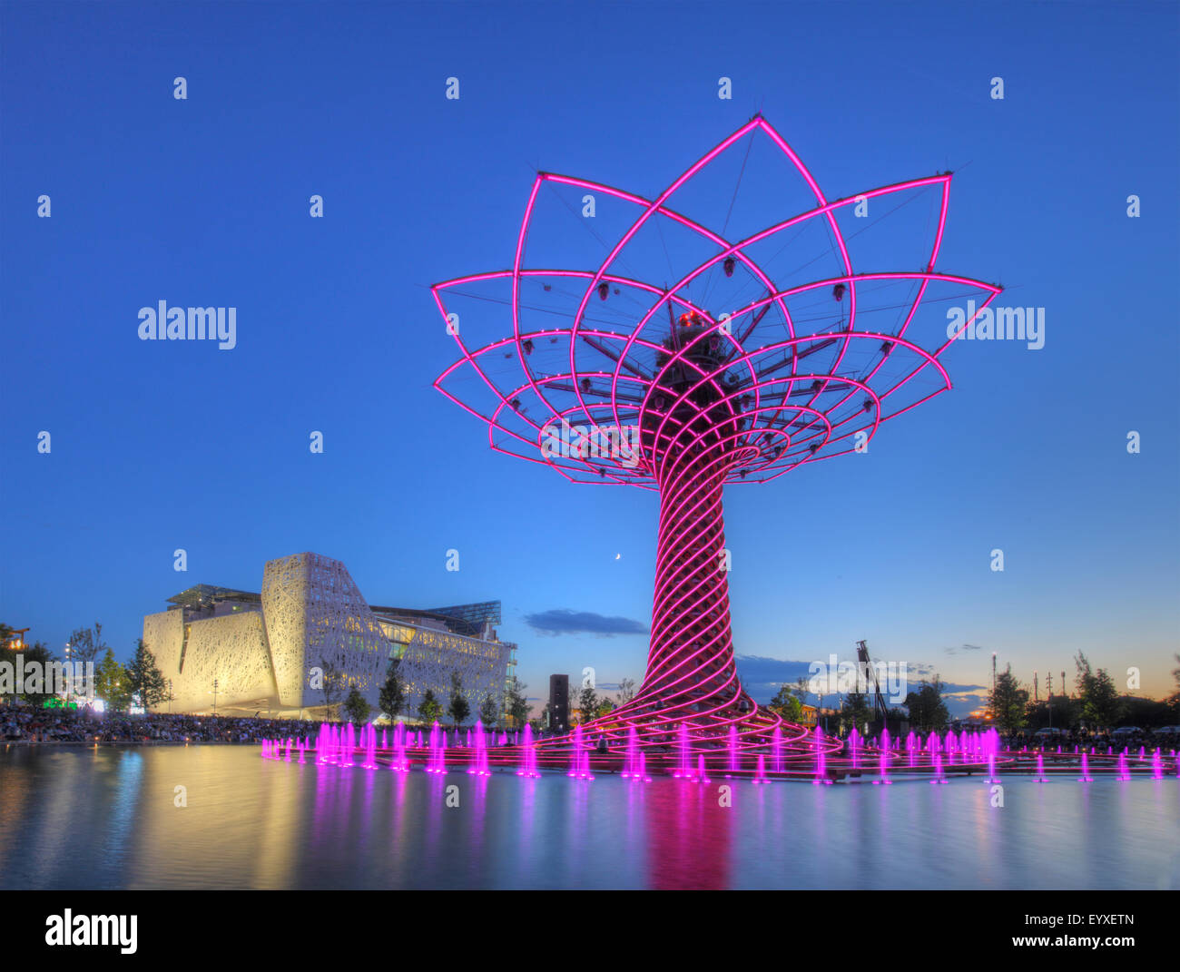 Der Baum des Lebens See Arena at Expo Milano 2015, Mailand, Italien Stockfoto