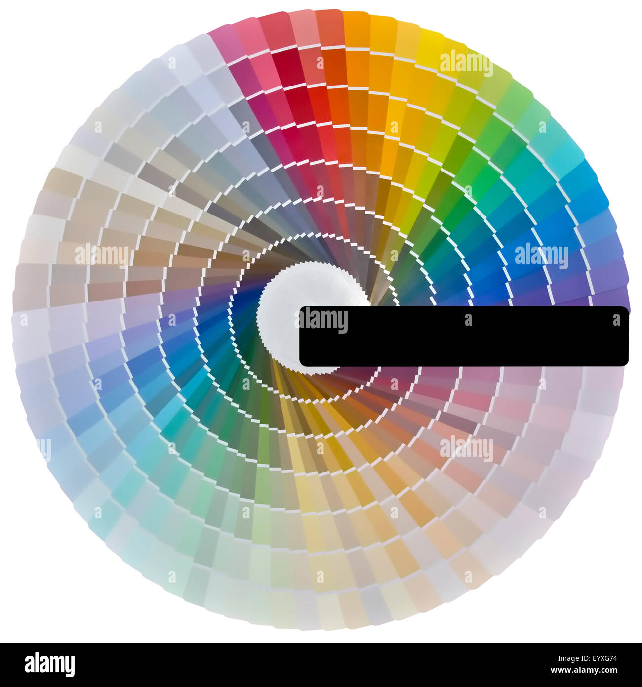 Blasse Farbe Swatch isoliert mit Clipping-Pfad Stockfoto