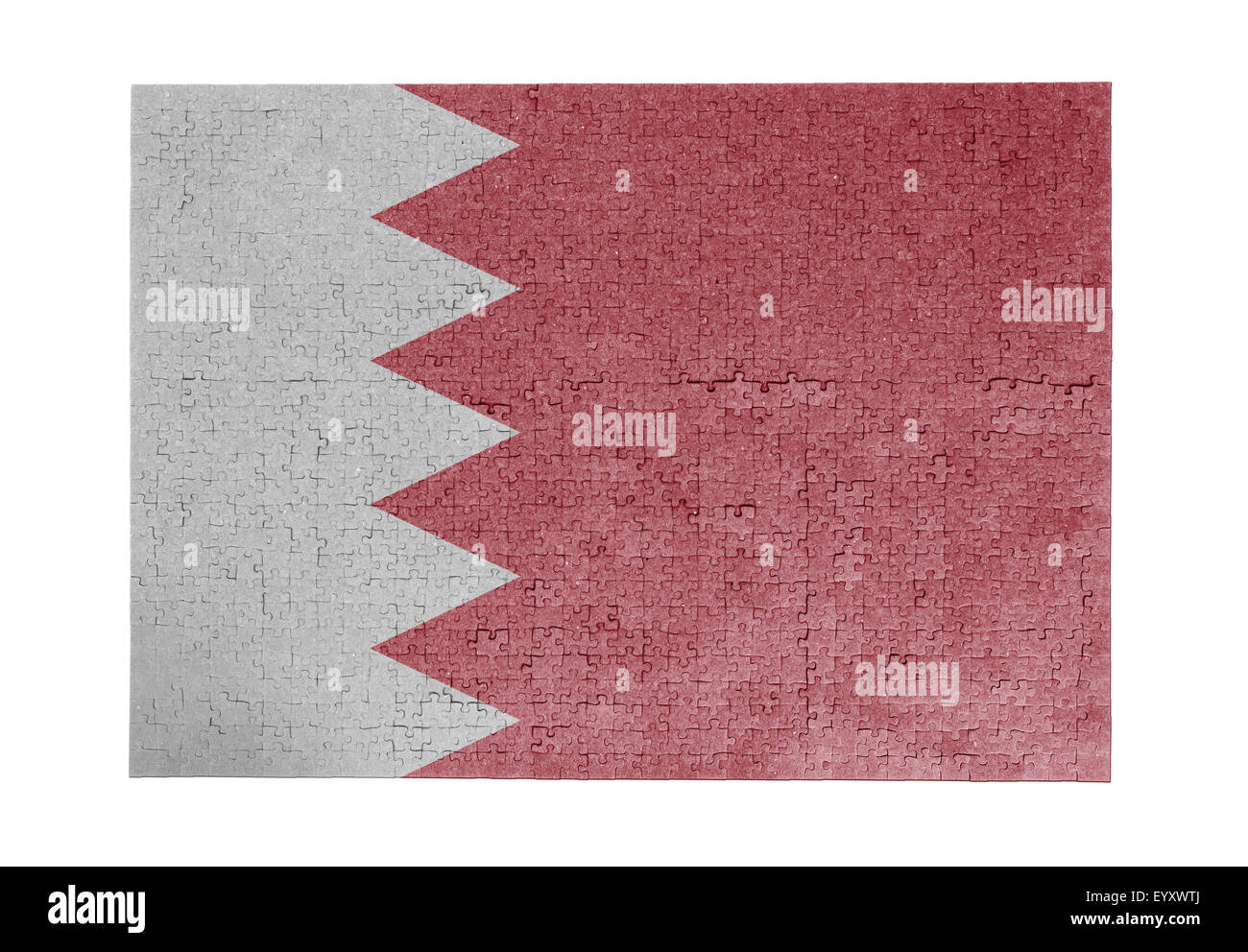 Große Puzzle von 1000 Stück - Flag - Bahrain Stockfoto