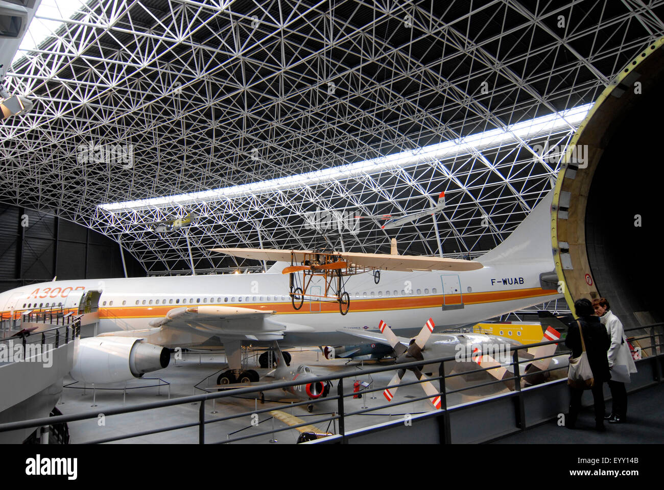 Musée Aeroscopia, Luftfahrt Museum, Toulouse, Frankreich. Sammlung von Antiquitäten Flugzeuge Stockfoto