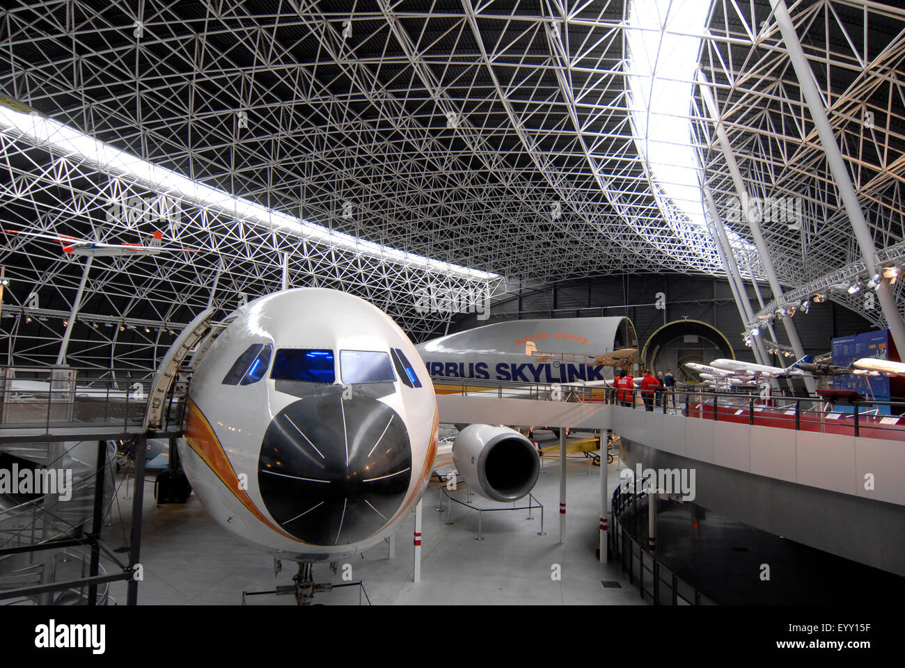 Musée Aeroscopia, Luftfahrt Museum, Toulouse, Frankreich. Sammlung von Antiquitäten Flugzeuge Stockfoto