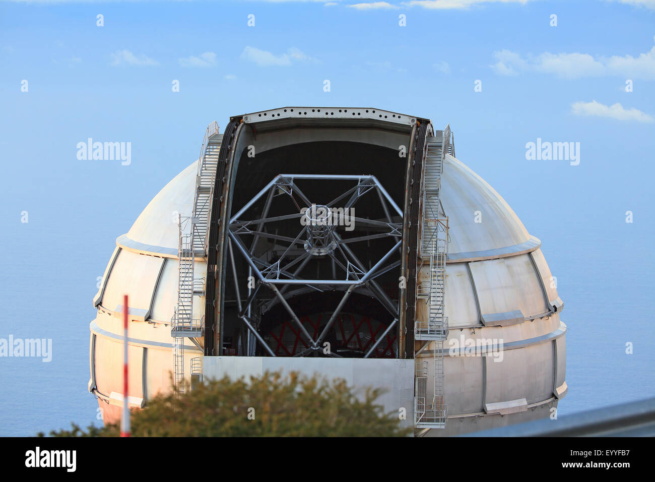 Observatorium Roque de Los Muchachos, Kanarische Inseln, La Palma Stockfoto