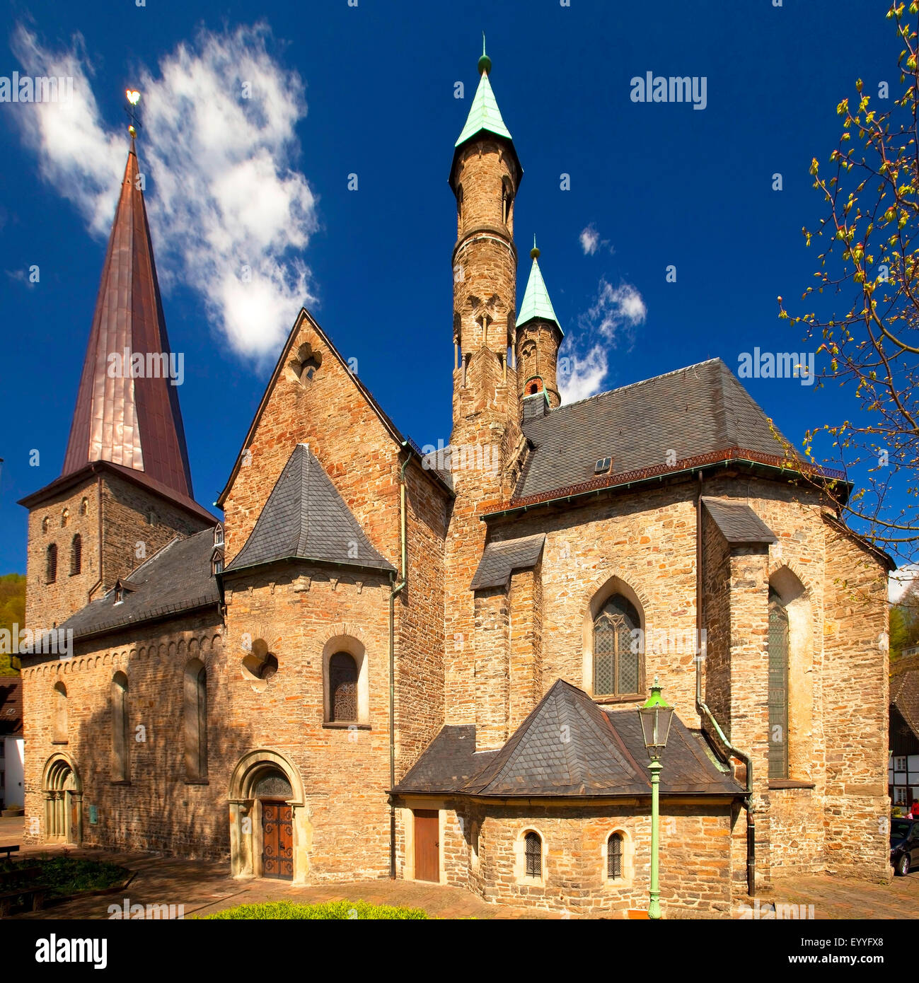 Evangelische Kirche Christuskirche, Deutschland, Nordrhein-Westfalen, Sauerland, Plettenberg Stockfoto