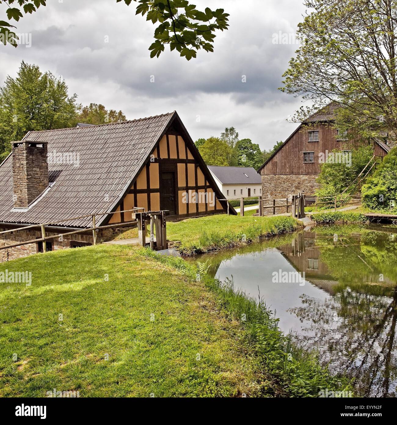 alten Eisenwerk und Hammer Mühle Wendener Hütte, Deutschland,  Nordrhein-Westfalen, Sauerland, Wenden Huensborn Stockfotografie - Alamy
