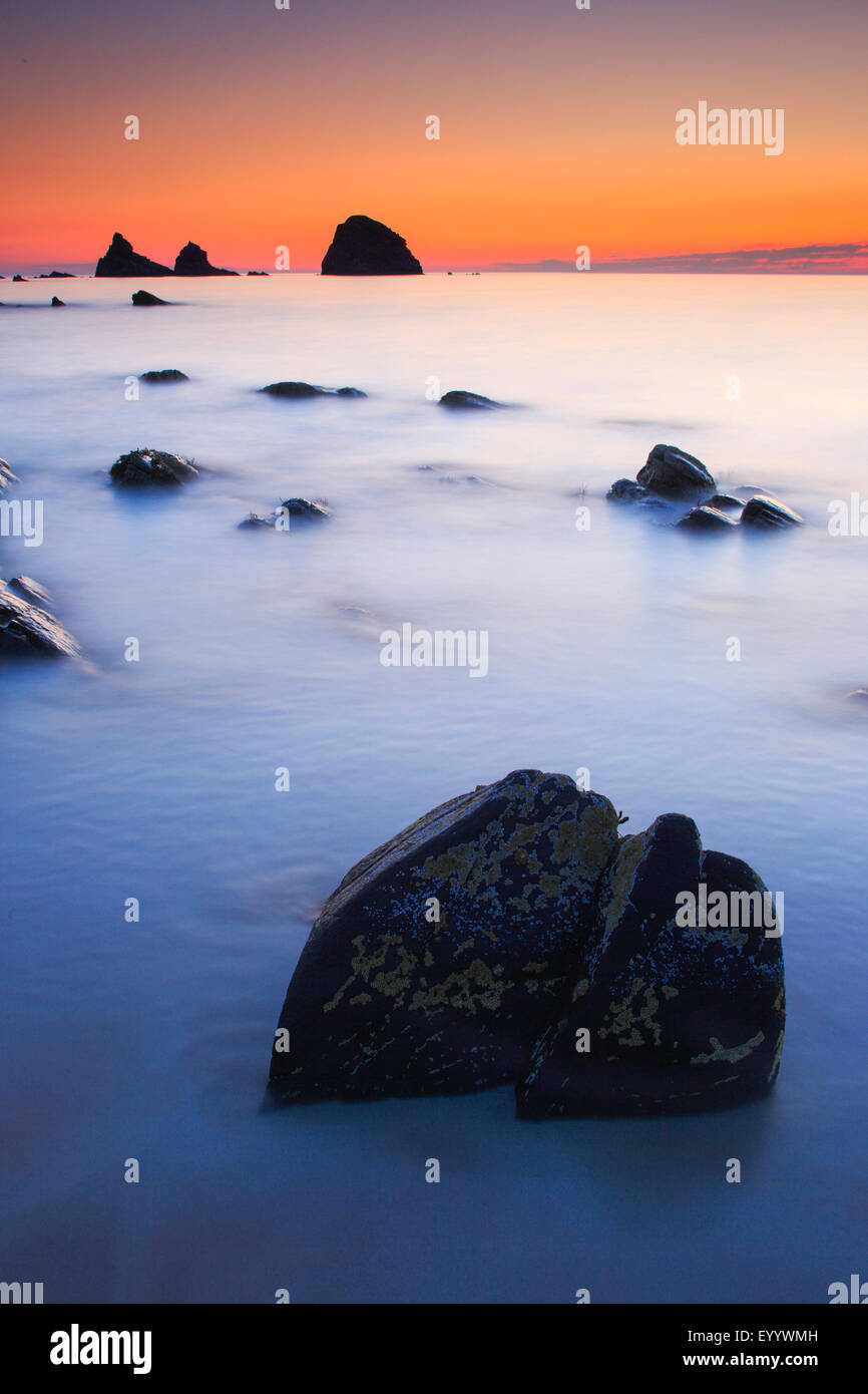 Balnakeil Bay bei Sonnenaufgang, Durness, Schottisch Highlands, Schottland, Vereinigtes Königreich Stockfoto