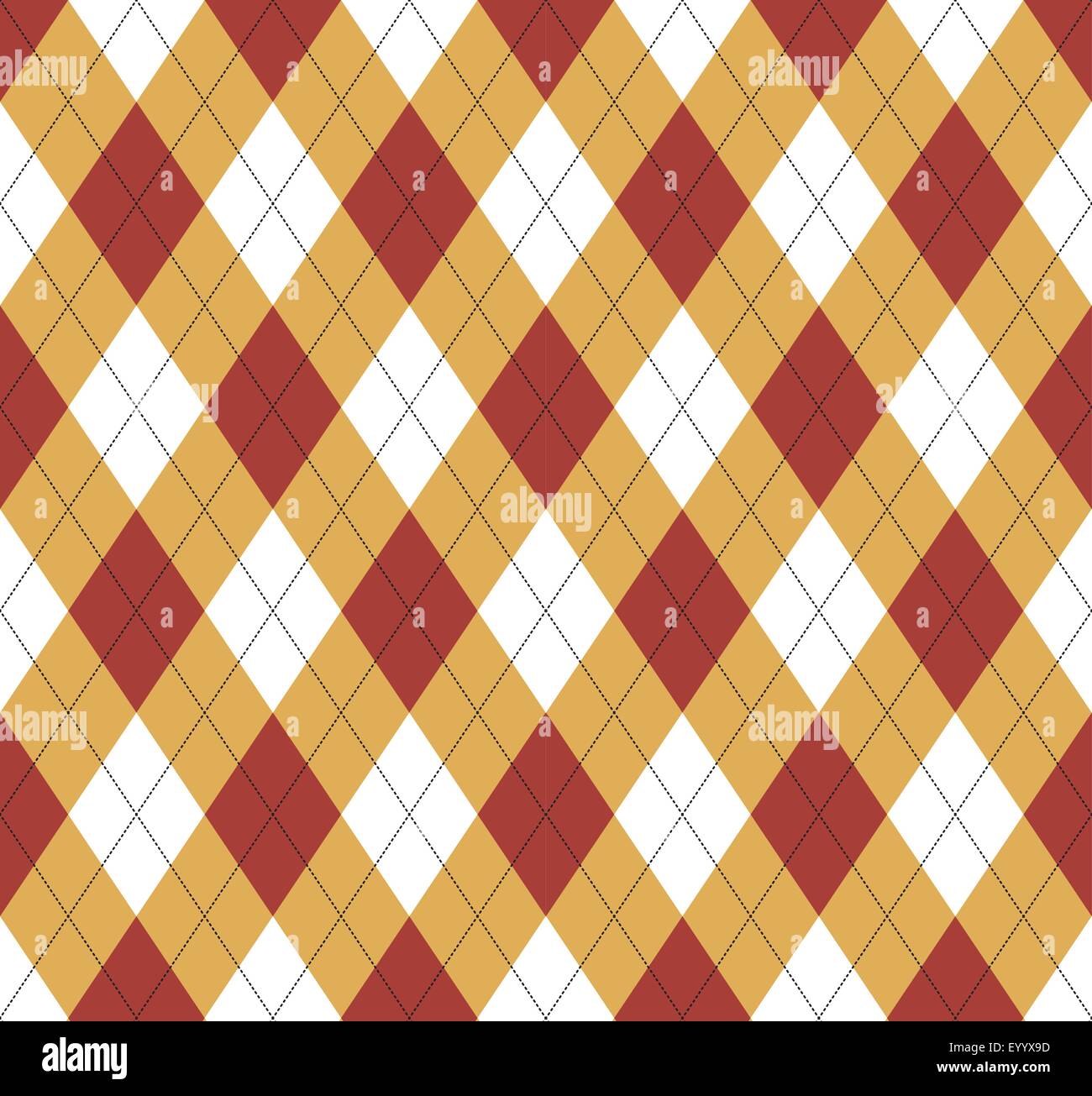 Nahtlose Argyle-Muster. Diamant-Formen-Hintergrund. Stock Vektor