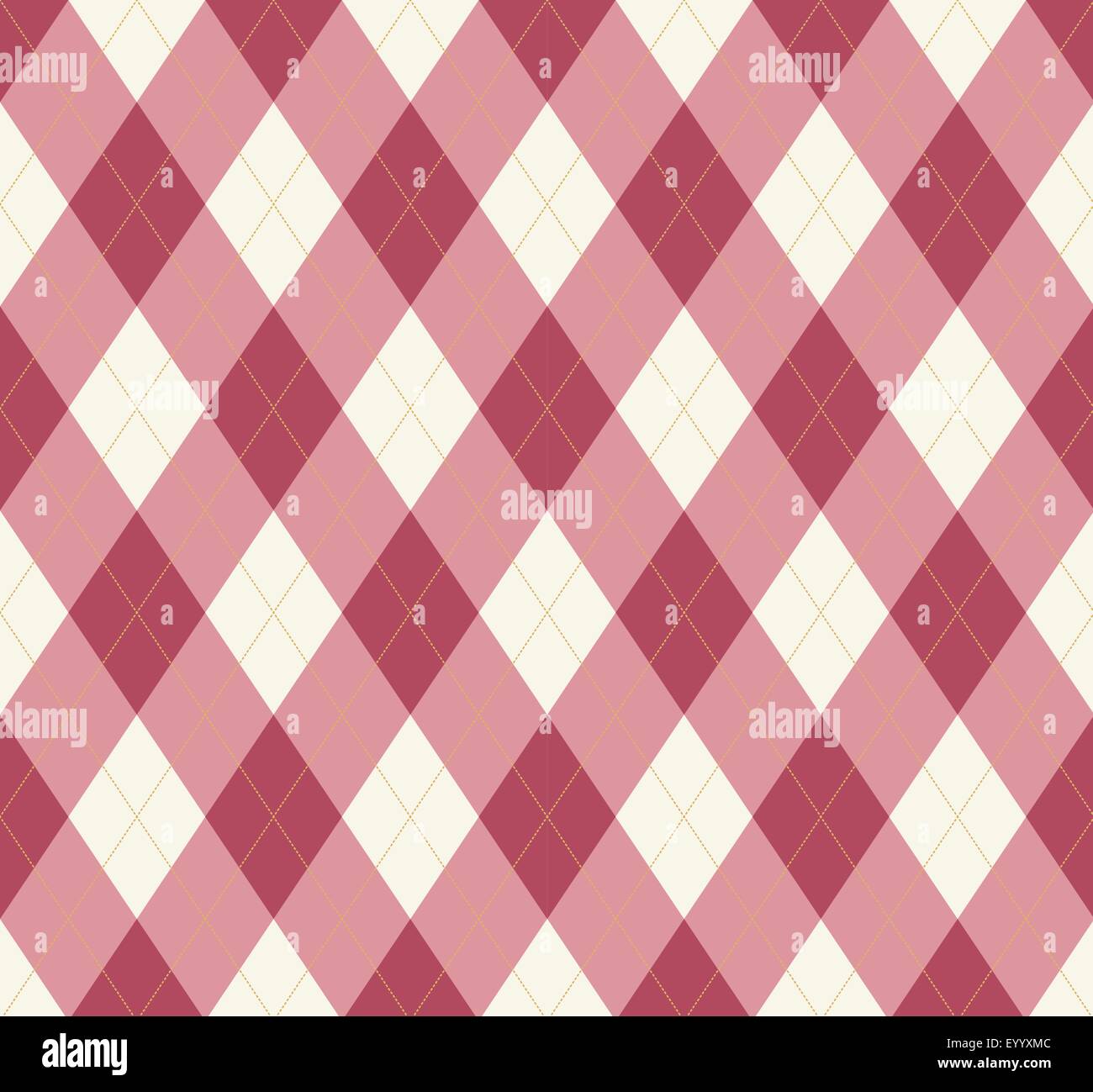 Nahtlose Argyle-Muster. Diamant-Formen-Hintergrund. Stock Vektor