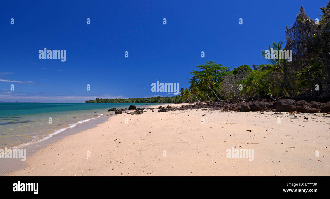 verlassene Dreambeach Insel Nosy Faly, Madagaskar, Nosy Faly, Isla Faly Stockfoto