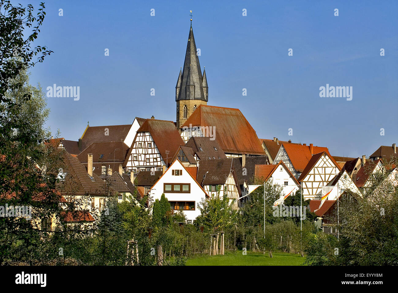 historische Altstadt von Eppingen, Deutschland, Baden-Württemberg, Eppingen Stockfoto