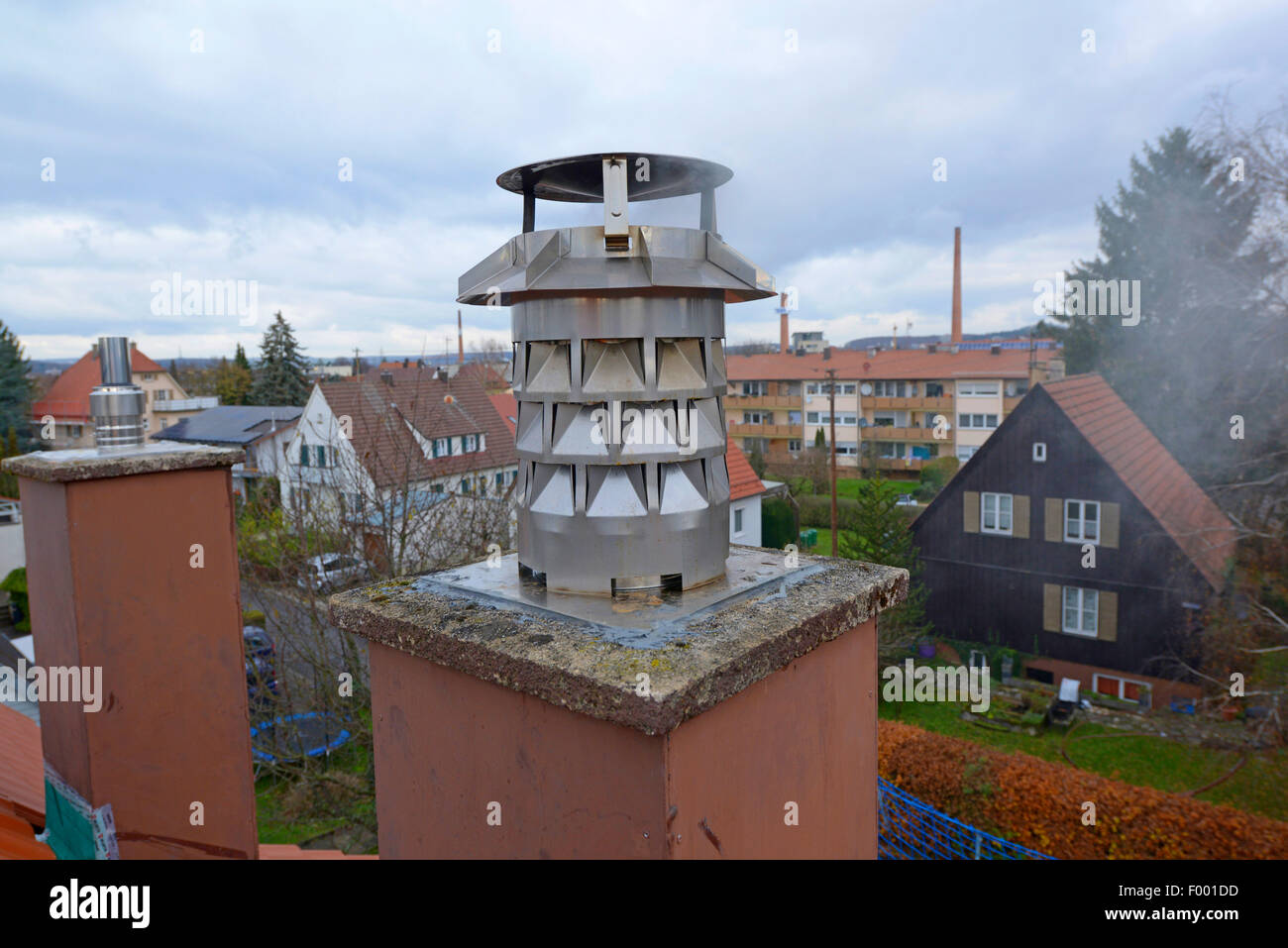 Windkat-Schornstein, Deutschland Stockfotografie - Alamy