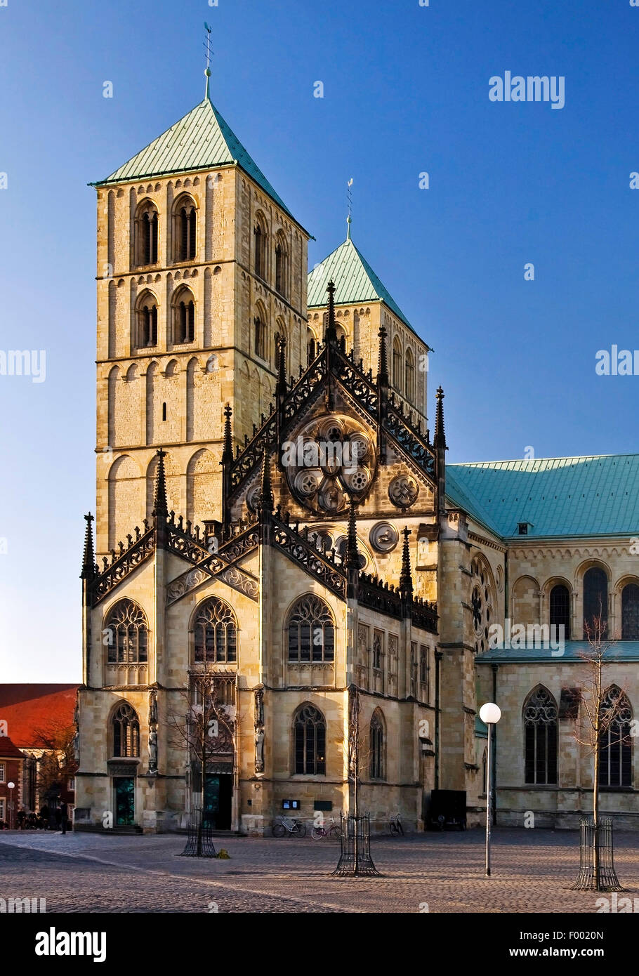 Münster Cathedral (St.-Paulus-Dom), Deutschland, Nordrhein-Westfalen, Münsterland, Münster Stockfoto
