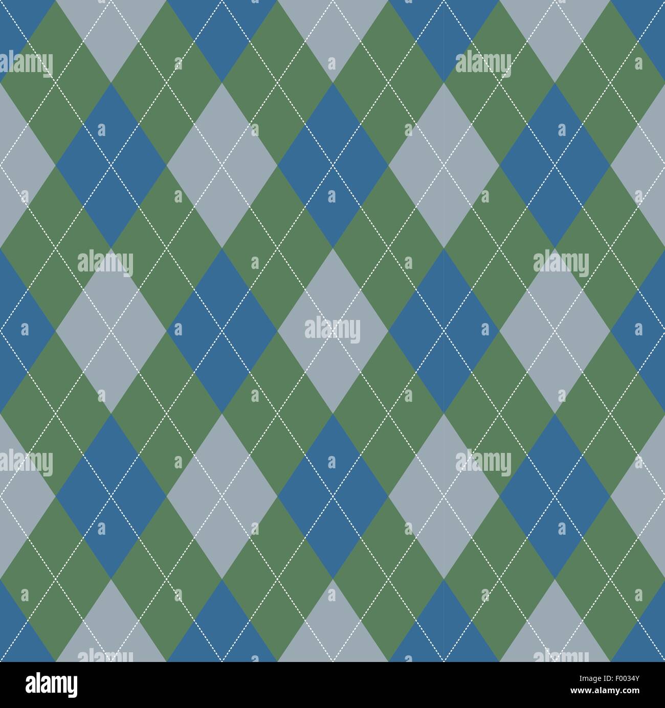 Nahtlose Argyle-Muster. Diamant-Formen-Hintergrund. Stock Vektor