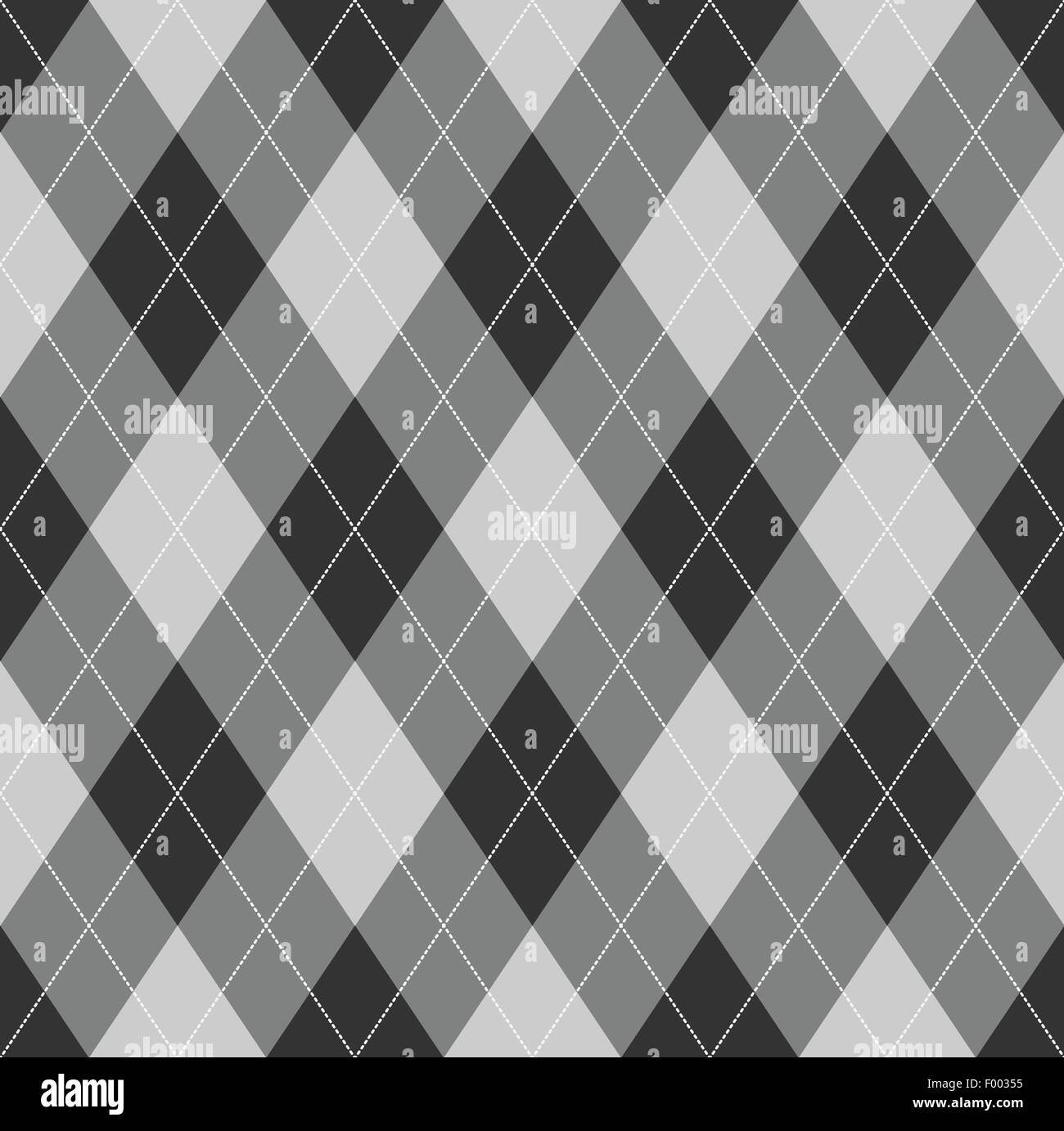 Nahtlose Argyle-Muster. Diamant-Formen-Hintergrund. Stock Vektor