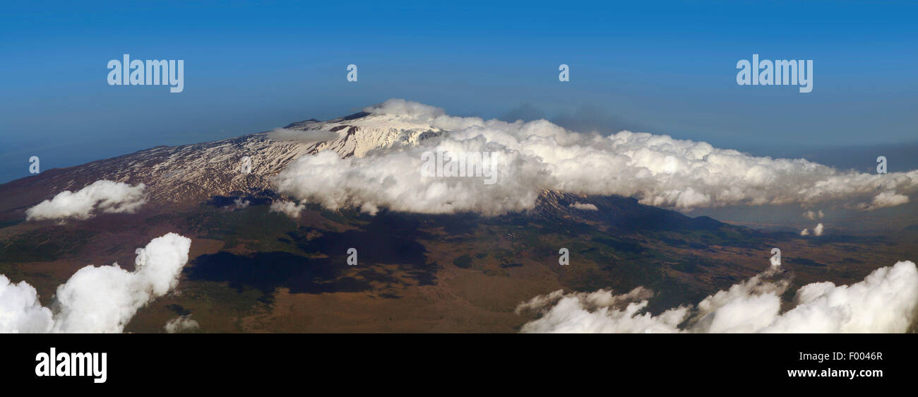 Blick auf den Ätna, Italien, Sizilien Stockfoto