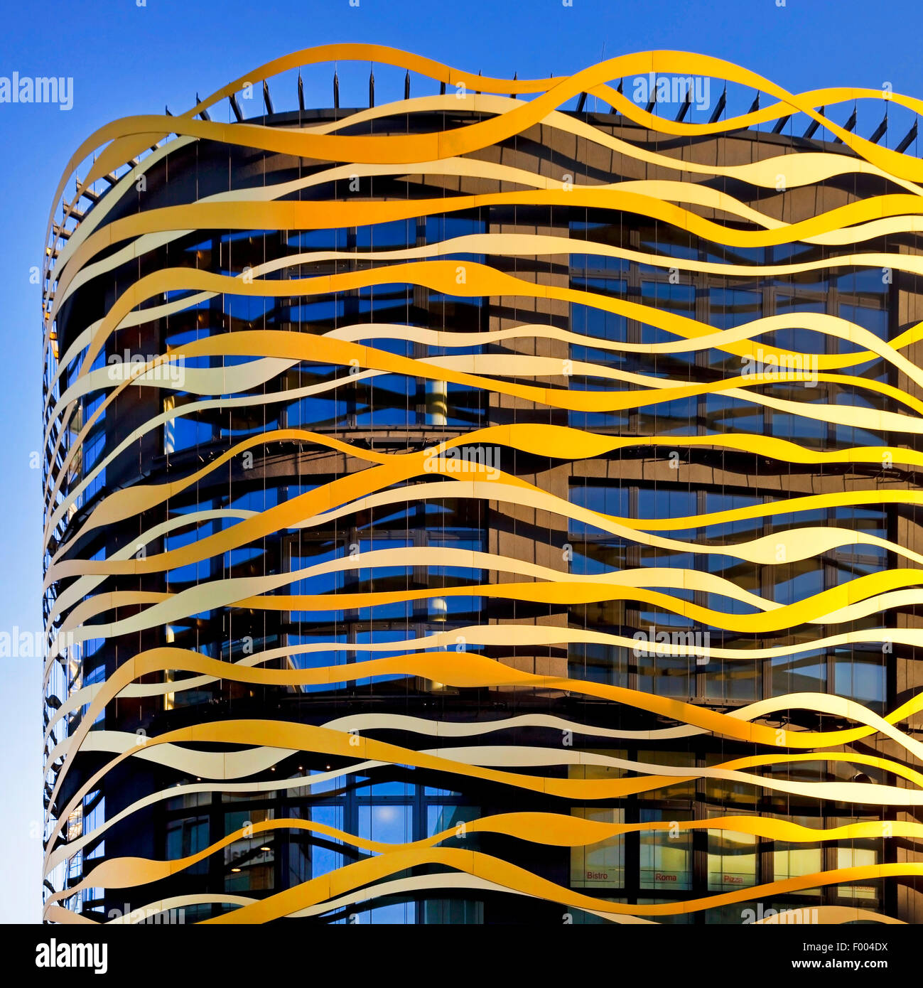 Fassade der Koenigsgalerie Einkaufszentrum, Duisburg, Ruhrgebiet, Nordrhein-Westfalen, Deutschland Stockfoto