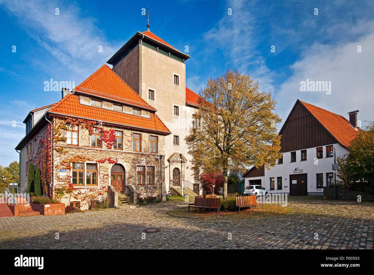 Horn-Burg, Deutschland, Nordrhein-Westfalen, Ostwestfalen, Horn-Bad Meinberg Stockfoto