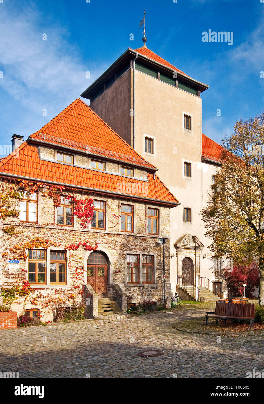 Horn-Burg, Deutschland, Nordrhein-Westfalen, Ostwestfalen, Horn-Bad Meinberg Stockfoto