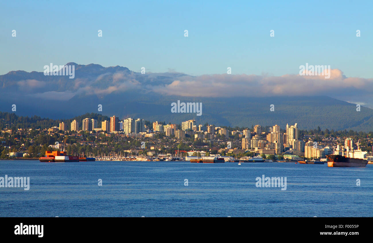 North Vancouver, Blick vom Stanley Park, Kanada Stockfoto
