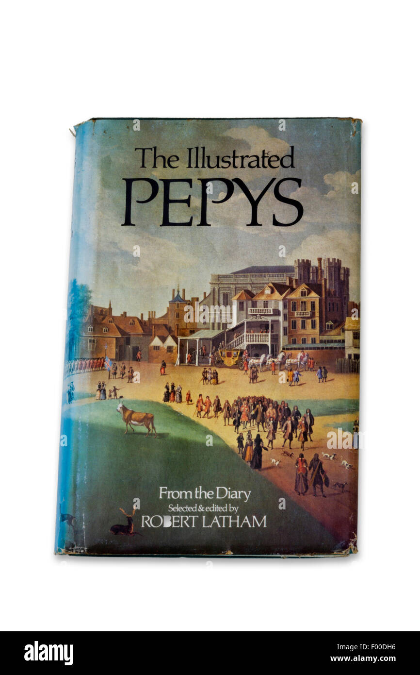 Exemplar des Buches "The Illustrated Pepys' von Robert Latham Stockfoto