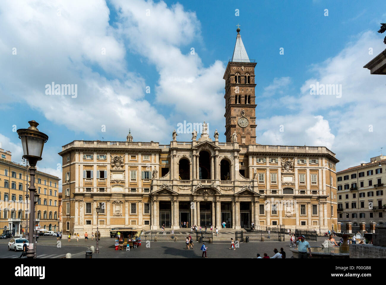 Der östlichen Fassade der Basilica di Santa Maria Maggiore Stockfoto