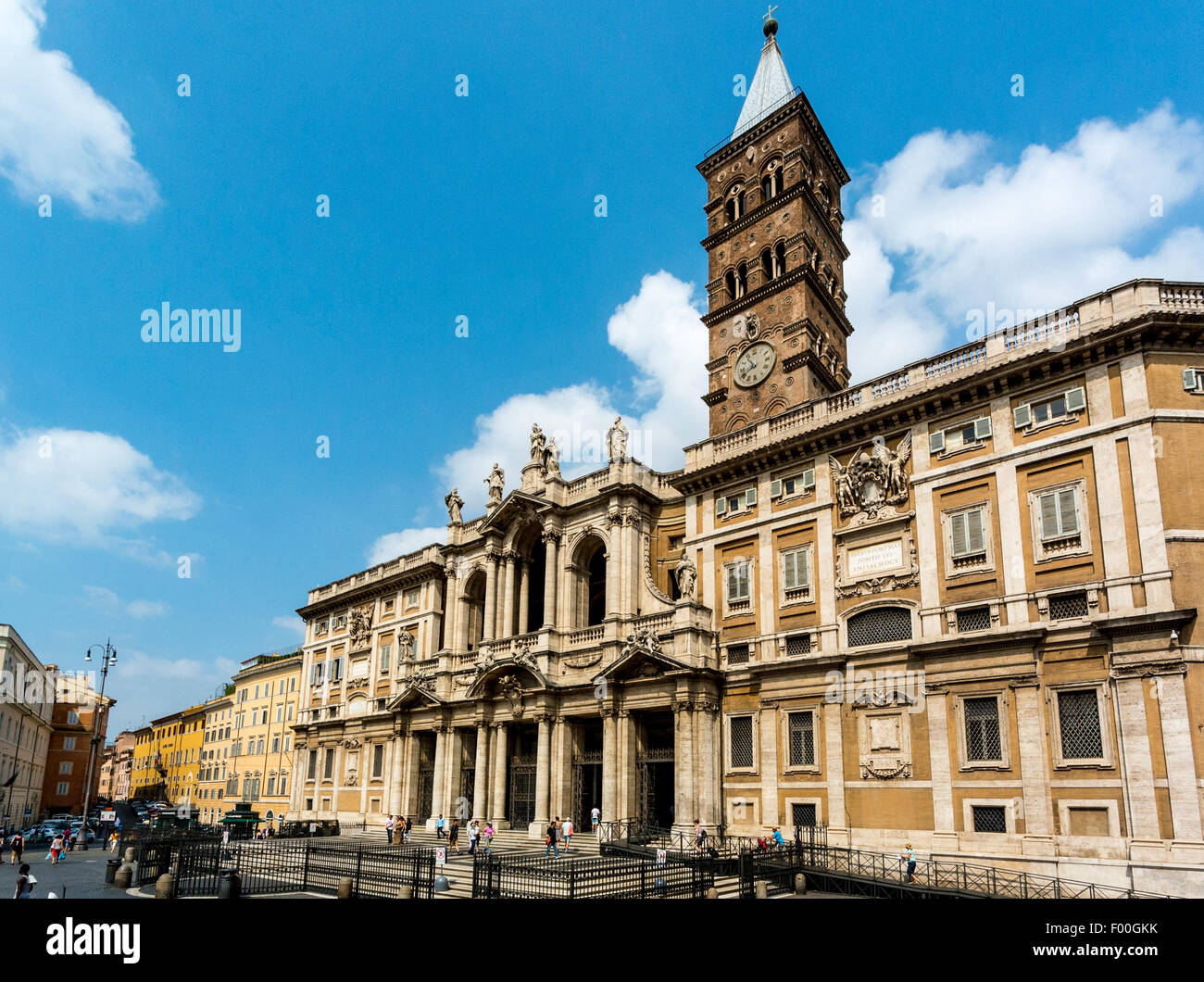Der östlichen Fassade der Basilica di Santa Maria Maggiore Stockfoto