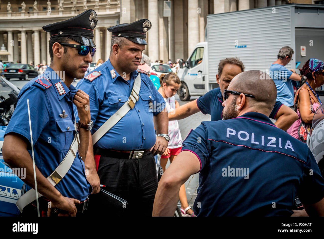 Vatikan Polizisten. Rom. Italien. Stockfoto
