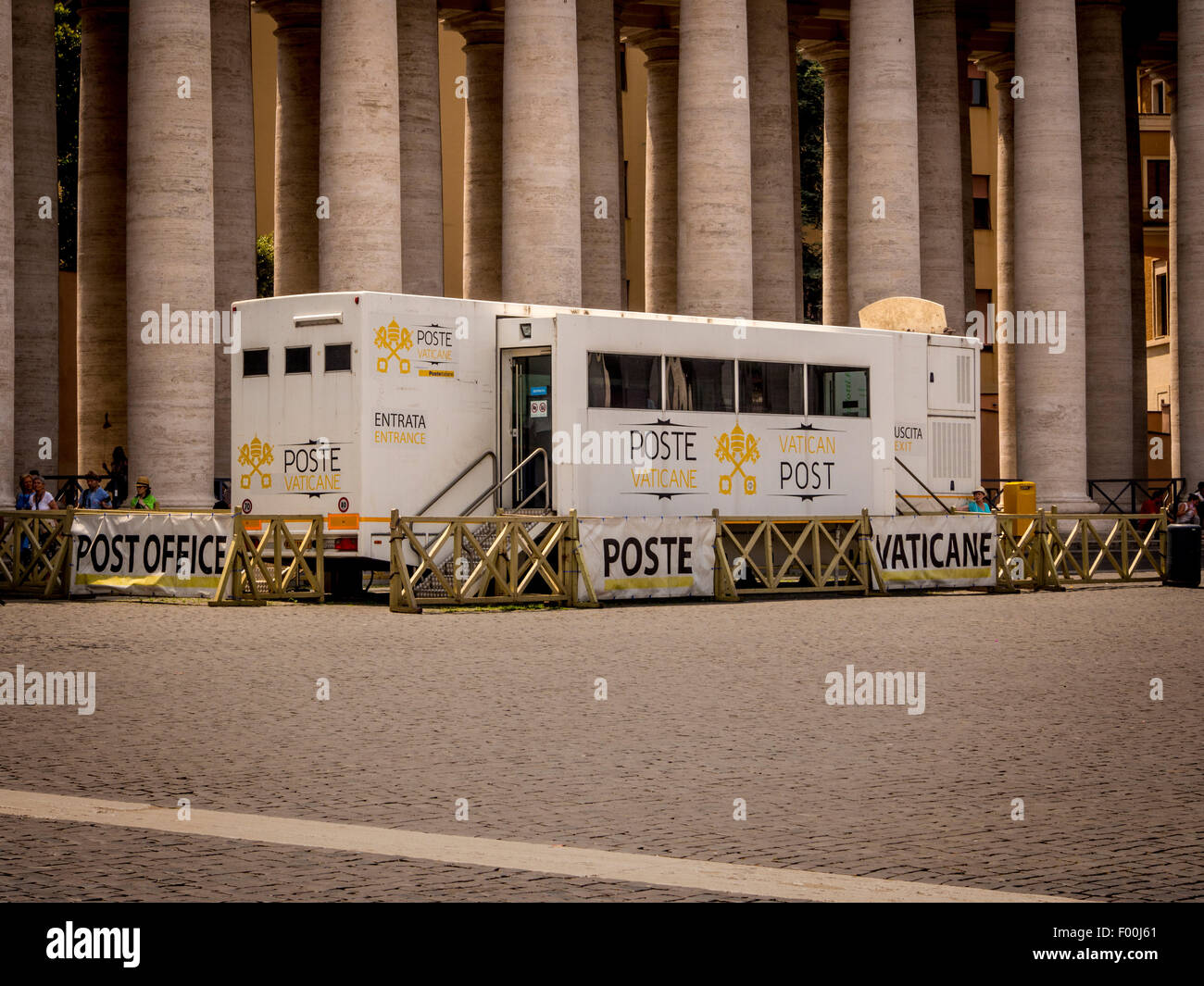 Vatikanische Post. Den Petersplatz. Rom, Italien Stockfoto