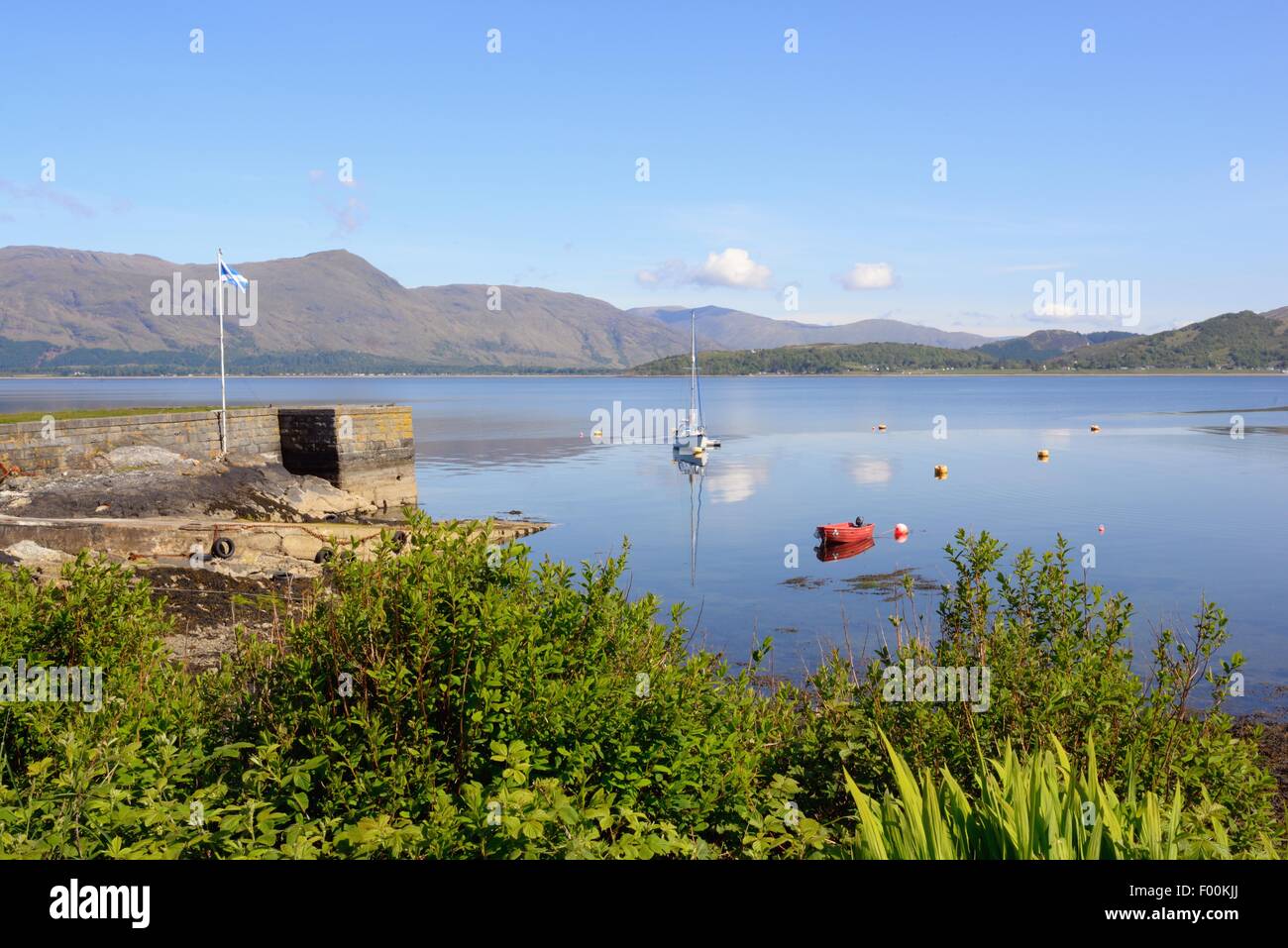 Kentallen, Loch Linnhe, Schottland an einem Sommermorgen Stockfoto