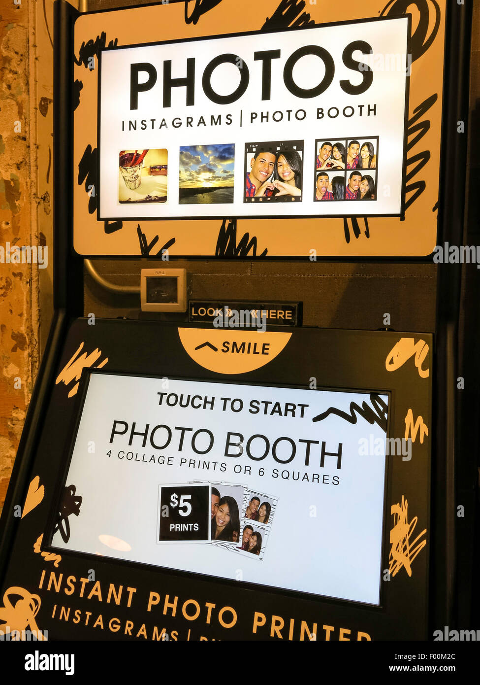 Instagram Foto Booth, USA Stockfoto