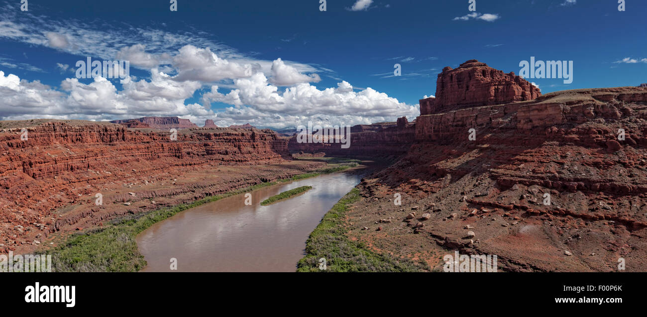 Colorado River unterhalb Dead Horse Point SP, Utah Stockfoto