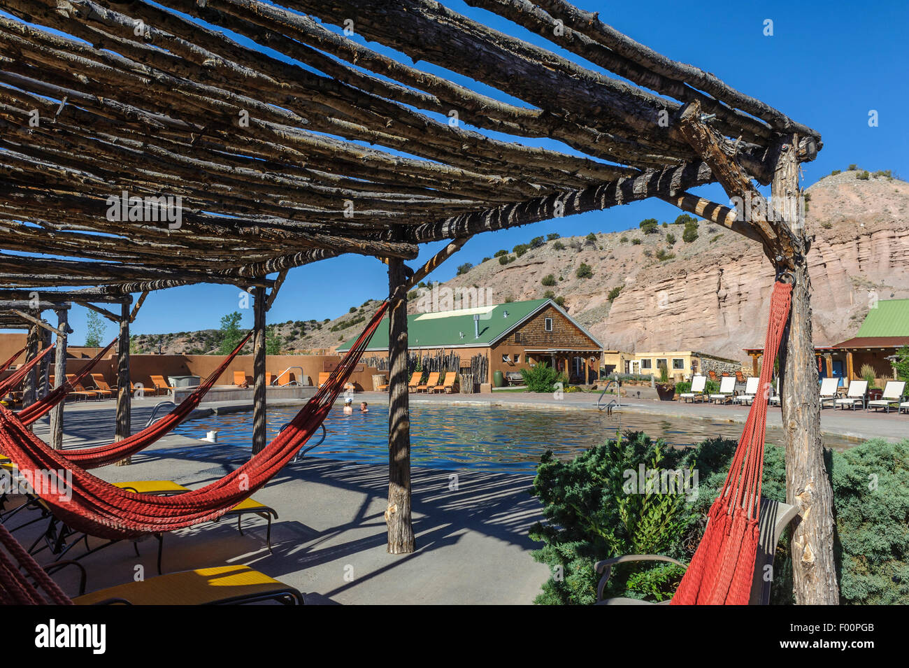 Ojo Caliente Mineral Springs Resort & Spa. Ojo Caliente, New Mexico. USA Stockfoto