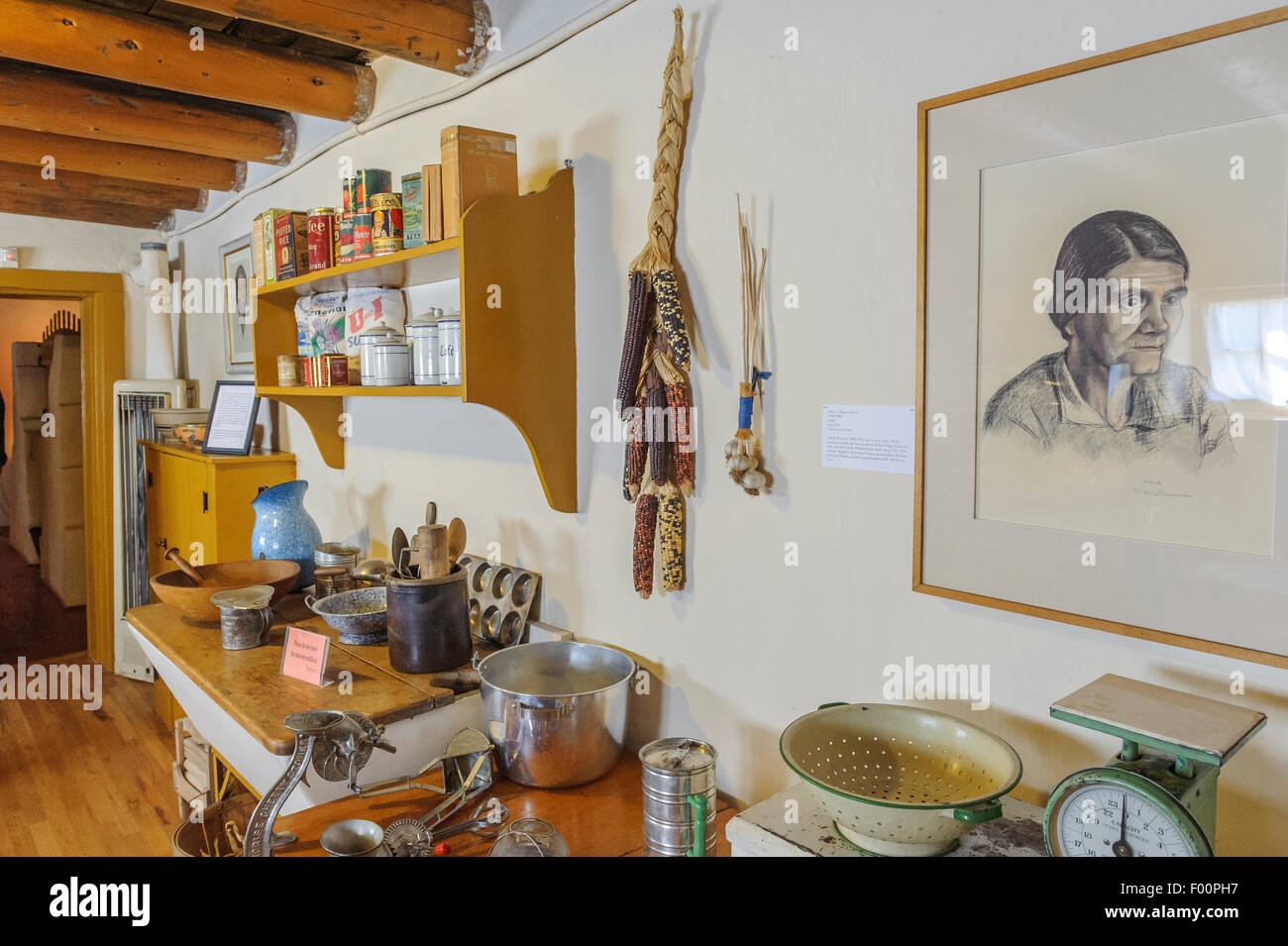 Blumenschein Home & Museum, Taos. New-Mexico. USA Stockfoto