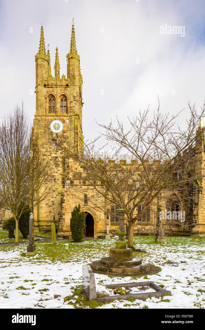 Kathedrale von Peak, Tideswell, Peak District National Park, Derbyshire, England, Vereinigtes Königreich, Europa. Stockfoto