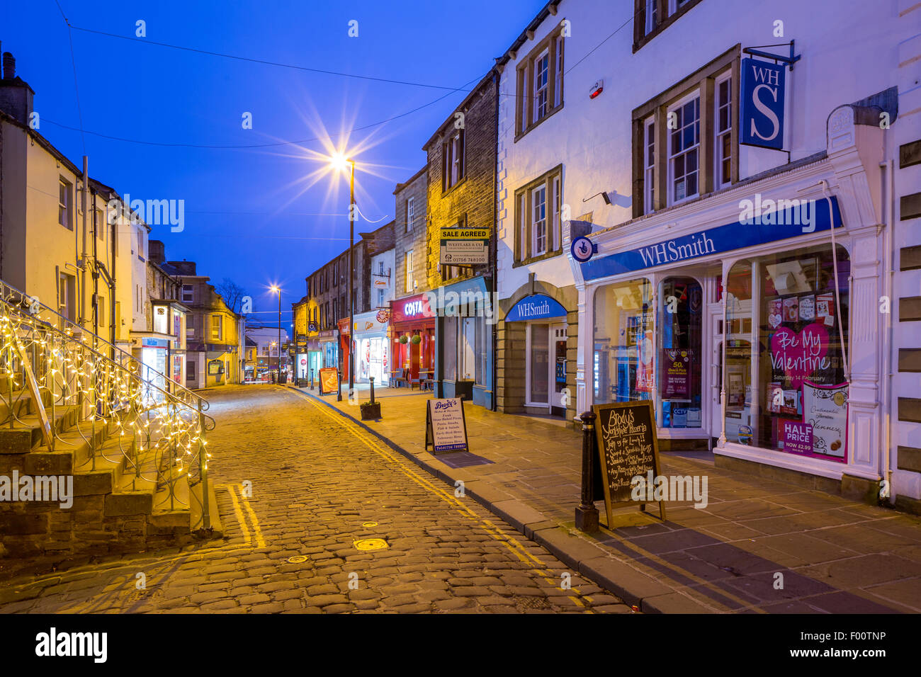 Skipton, Marktstadt und Zivilgemeinde in der Craven Bezirk North Yorkshire, England, Vereinigtes Königreich, Europa. Stockfoto