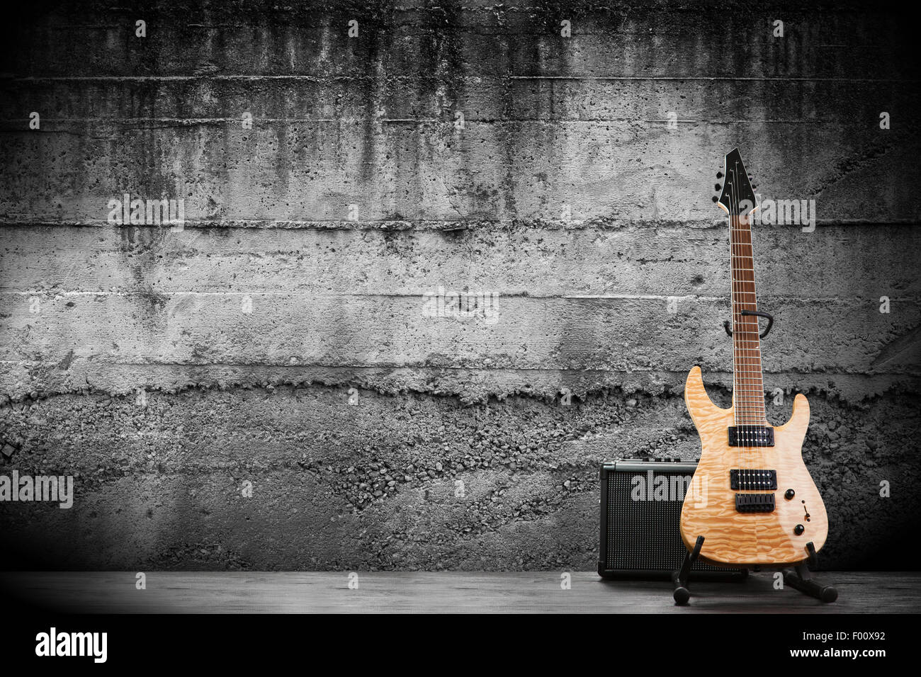 Moderne e-Gitarre Stockfoto