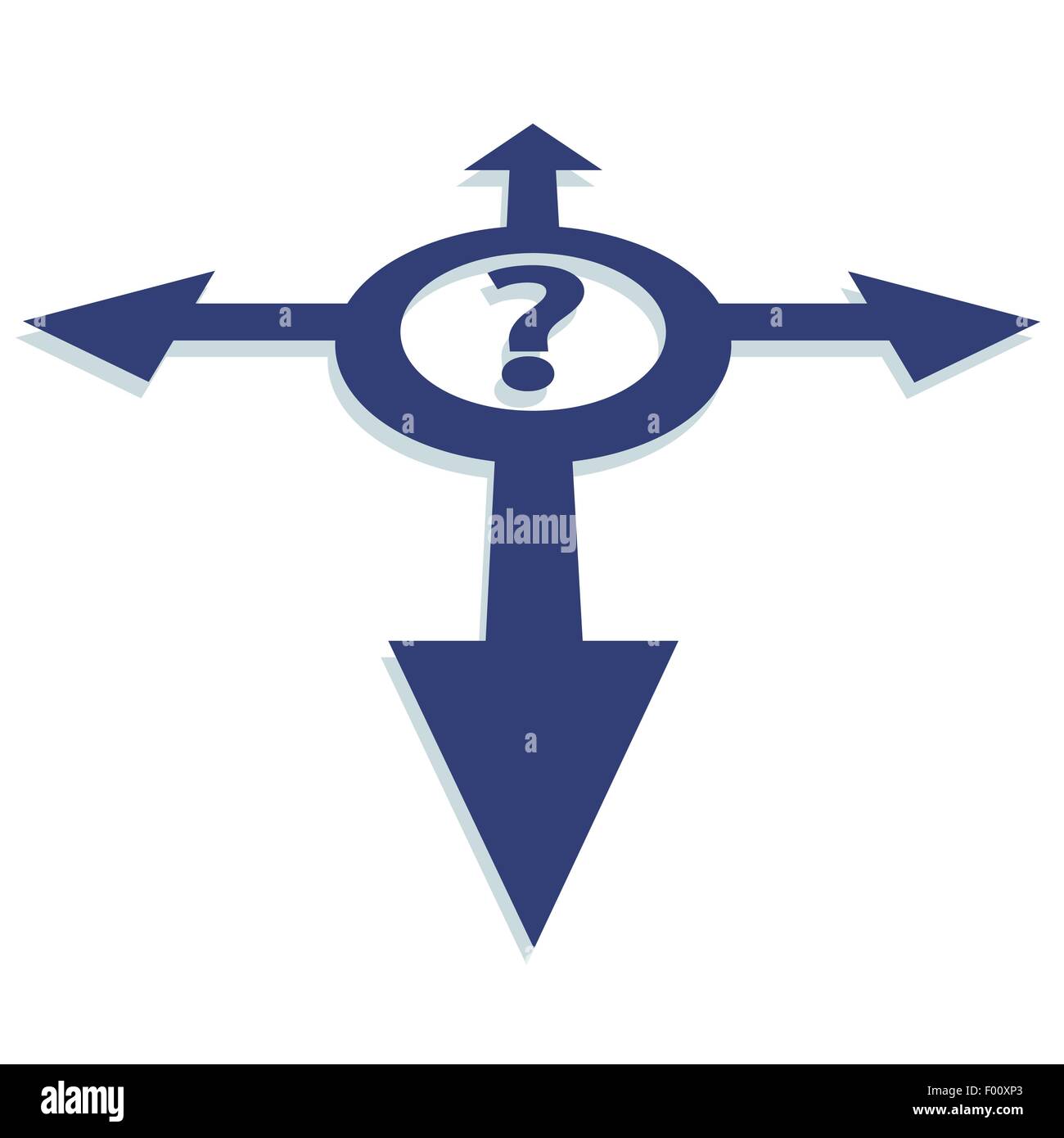 Verschiedene Möglichkeiten, das Problem zu lösen. Wahl-Konzept-Vektor-Illustration. Stock Vektor