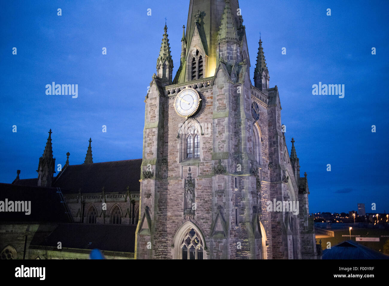 St.-Martins-Kirche in der Stierkampfarena Birmingham England uk Stockfoto