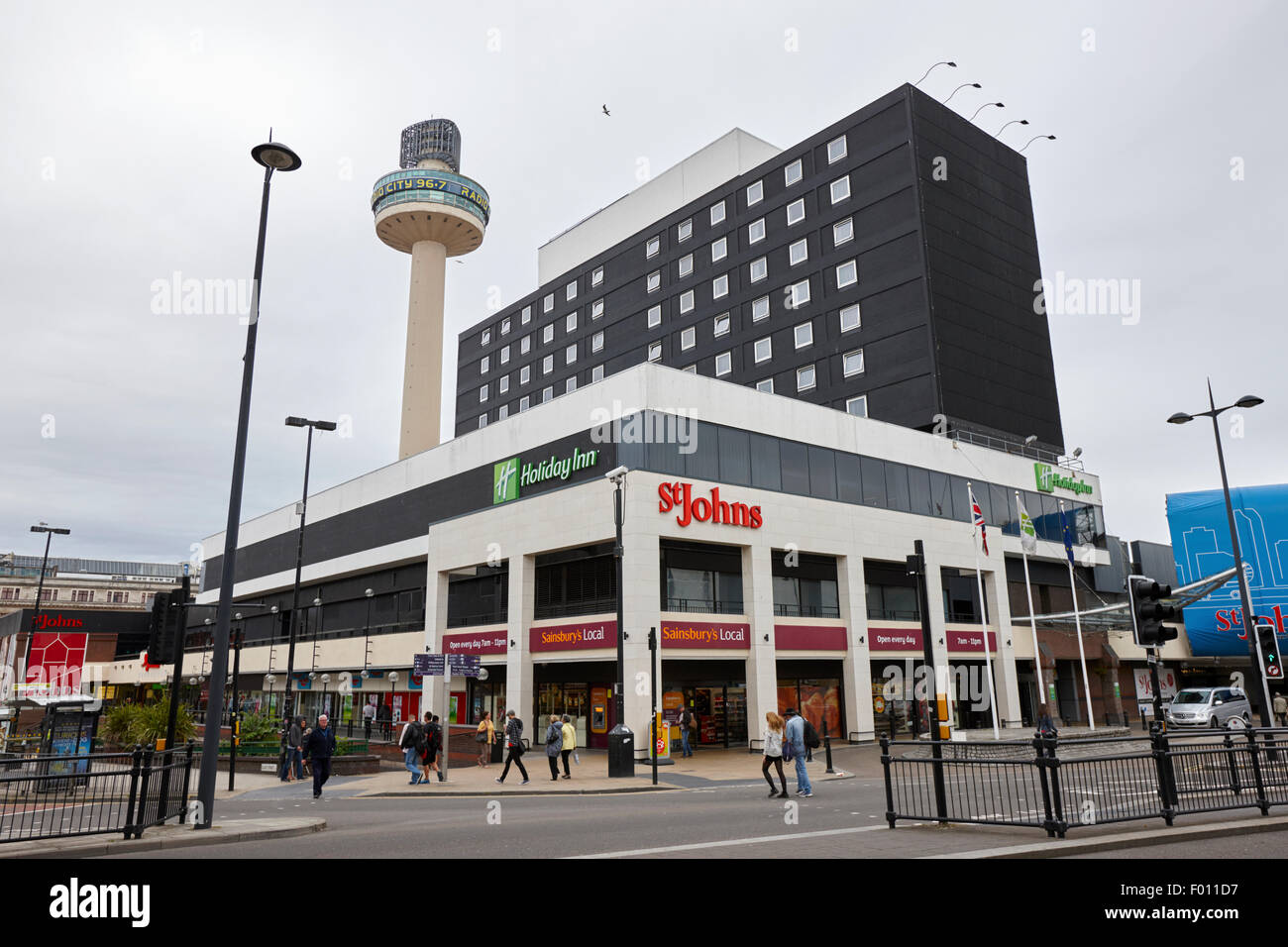 St Johns shopping Center und holiday Inn Liverpool England UK Stockfoto