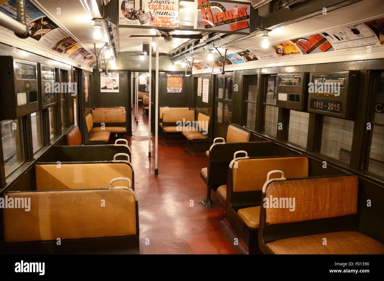 New York Transit Museum 1927 Beförderung u-Bahn Stockfoto