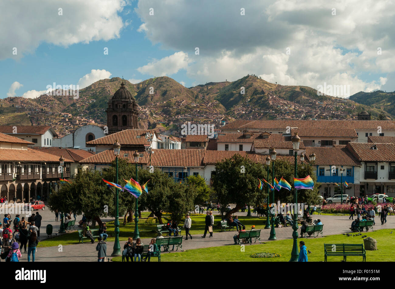 Plaza de Armas, Cuzco, Peru Stockfoto