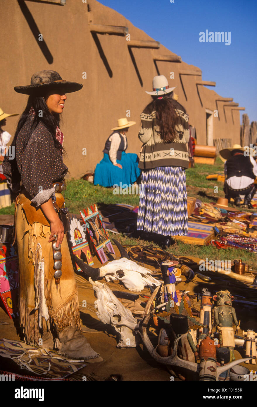 Alten Taos Trade Fair, Martinez Hacienda, Taos, New Mexico Stockfoto