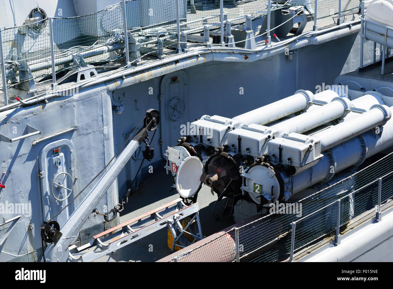 Maillé-Brézé T 47-Klasse Zerstörer Museumsschiff in Nantes am 4. Mai 1957 Stockfoto
