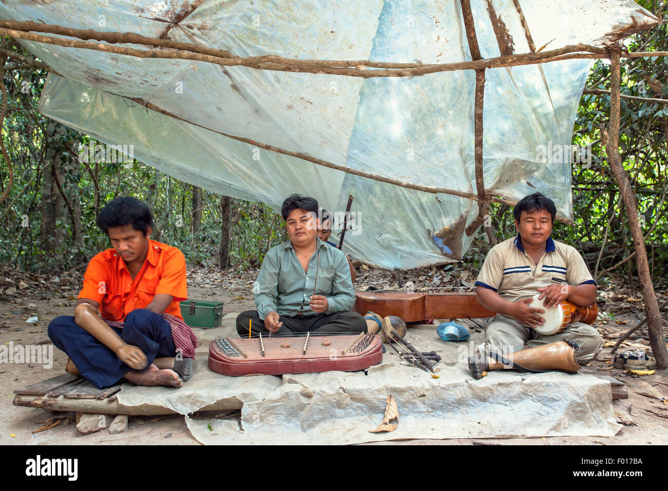 Band im Landmine Museum in Siem Reap, Kambodscha Stockfoto