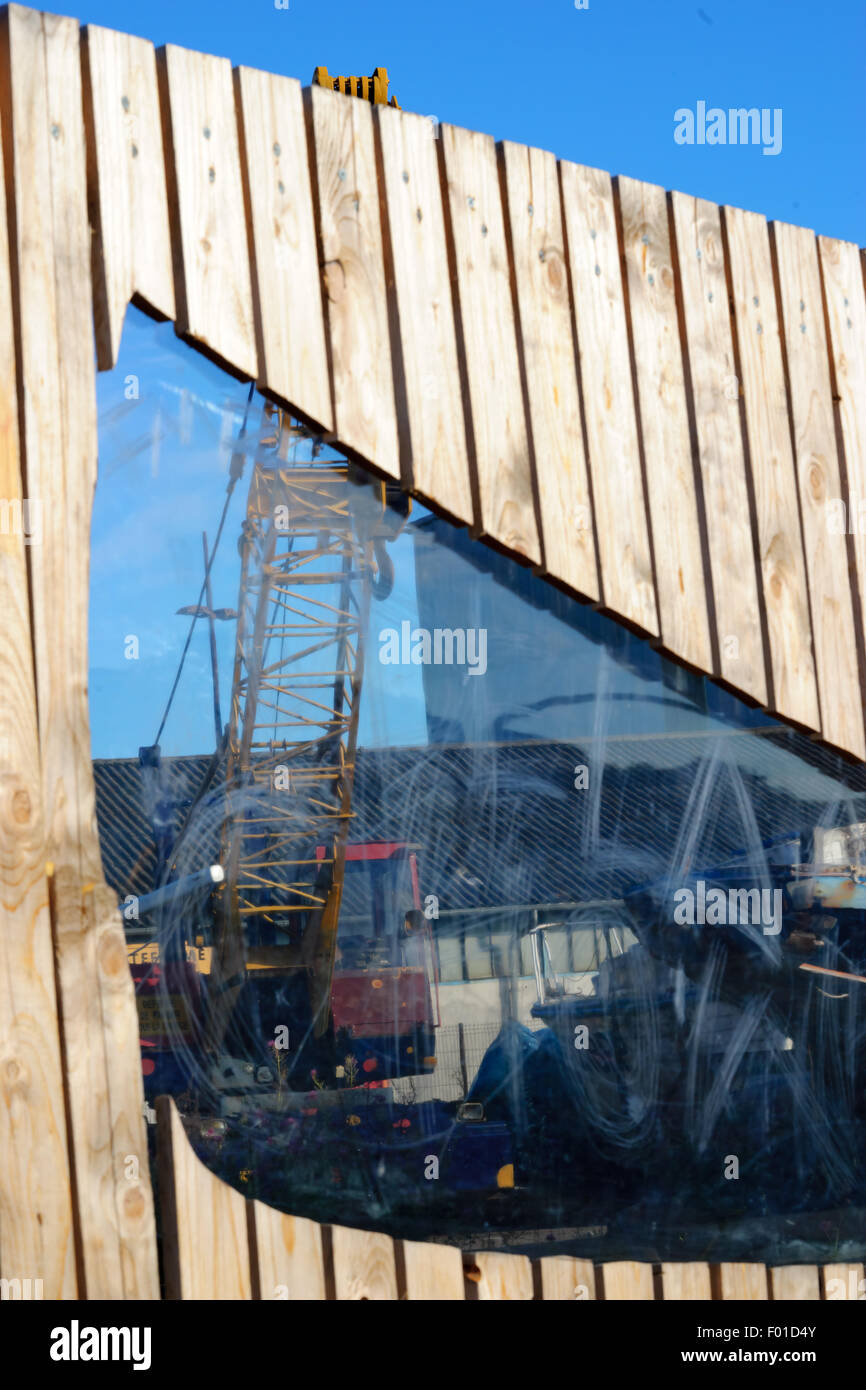 ÎLE DE NANTES Architekturdetails Stockfoto
