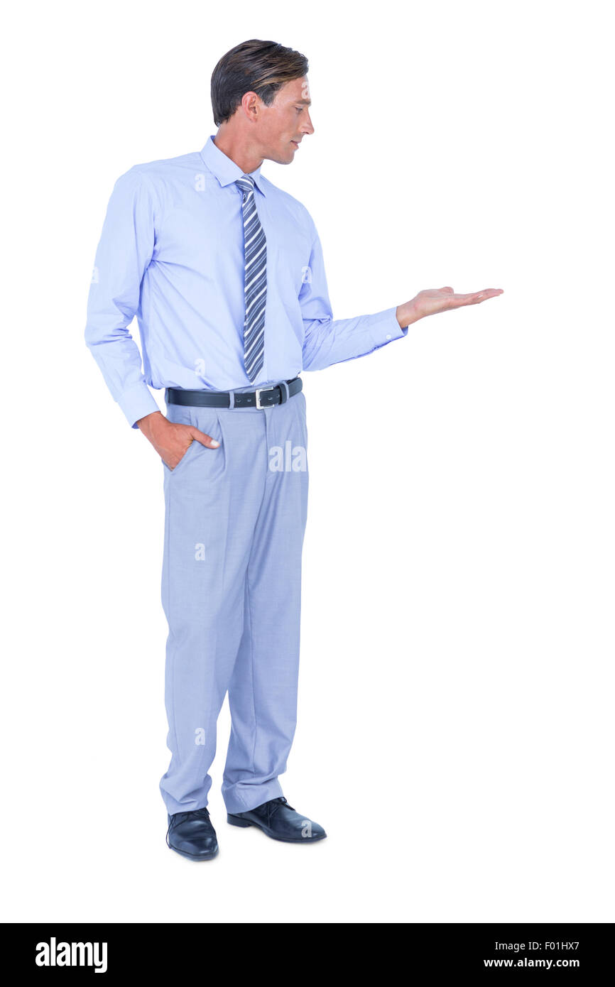 eine nachdenkliche Geschäftsmann Stockfoto