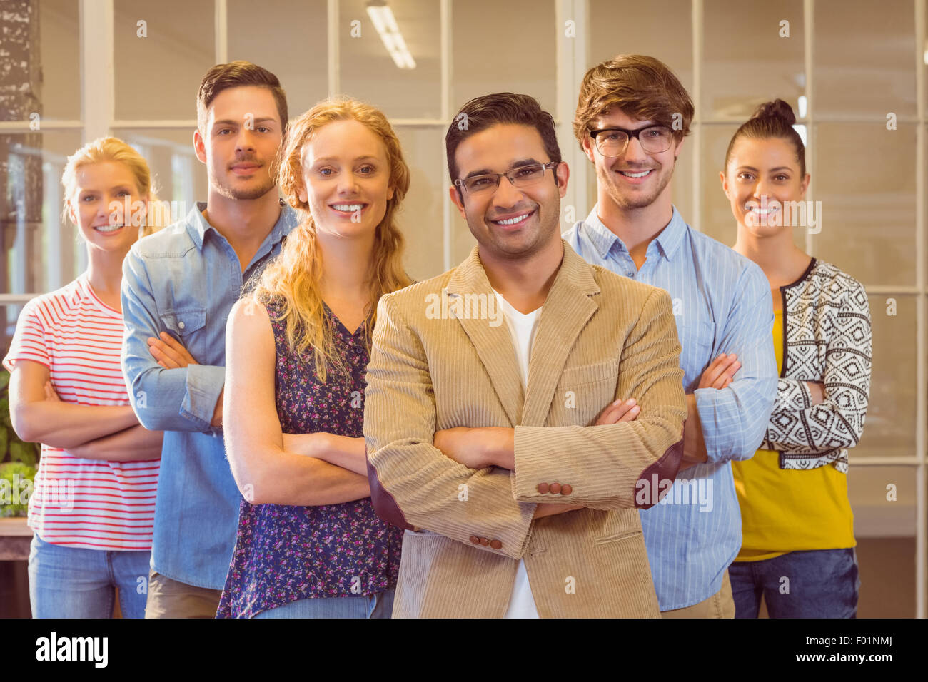 Porträt des Kreativteams Stockfoto