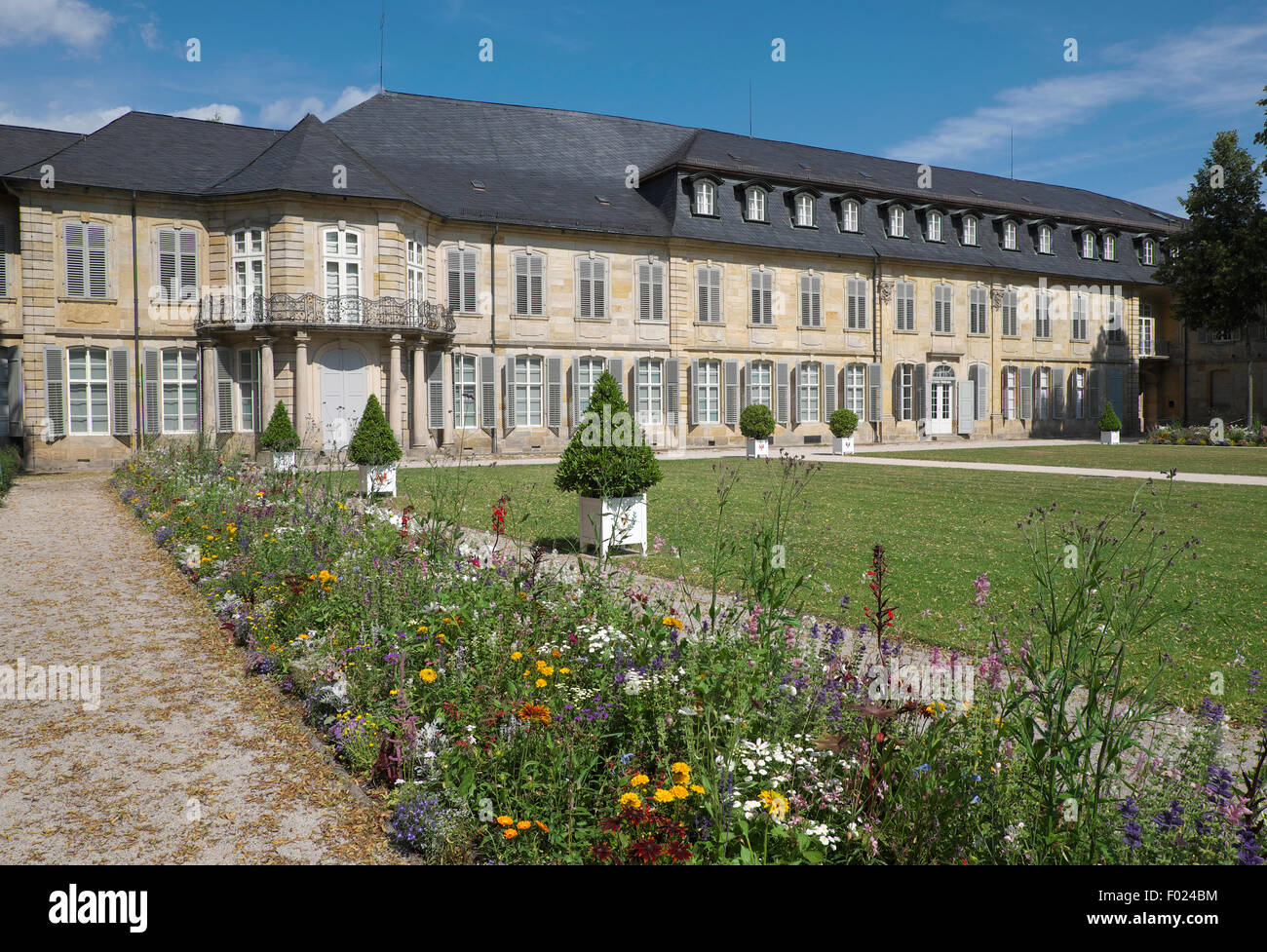 Neues Schloss oder neuen Palast im Hofgarten oder Hofgarten, Bayreuth, obere Franken, Bayern, Deutschland Stockfoto