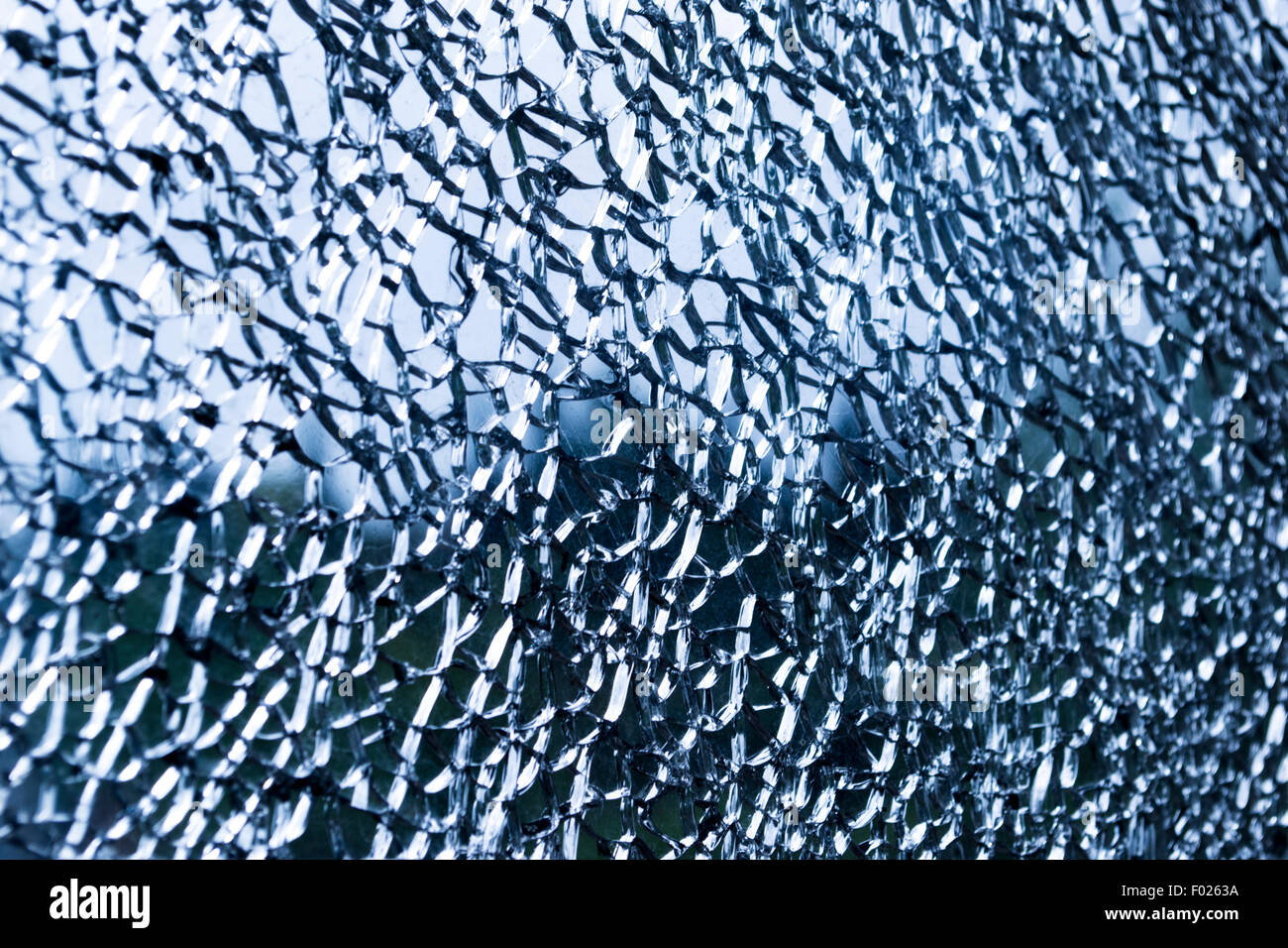 Zerbrochenes Glas Stockfoto